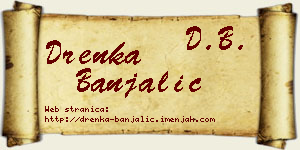 Drenka Banjalić vizit kartica